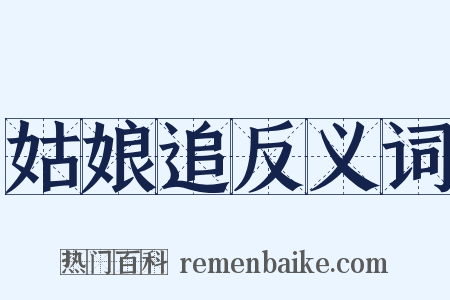 姑娘追反义词是什么意思的图片